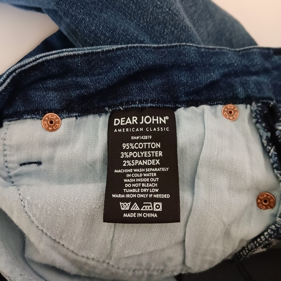 Dear John jeans Joyrich Comfort skinny Mid Rise embroidery,sz 29,stretch. - Picture 14 of 16